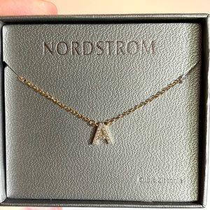Nordstrom Cubic Zirconia ‘A’ Necklace